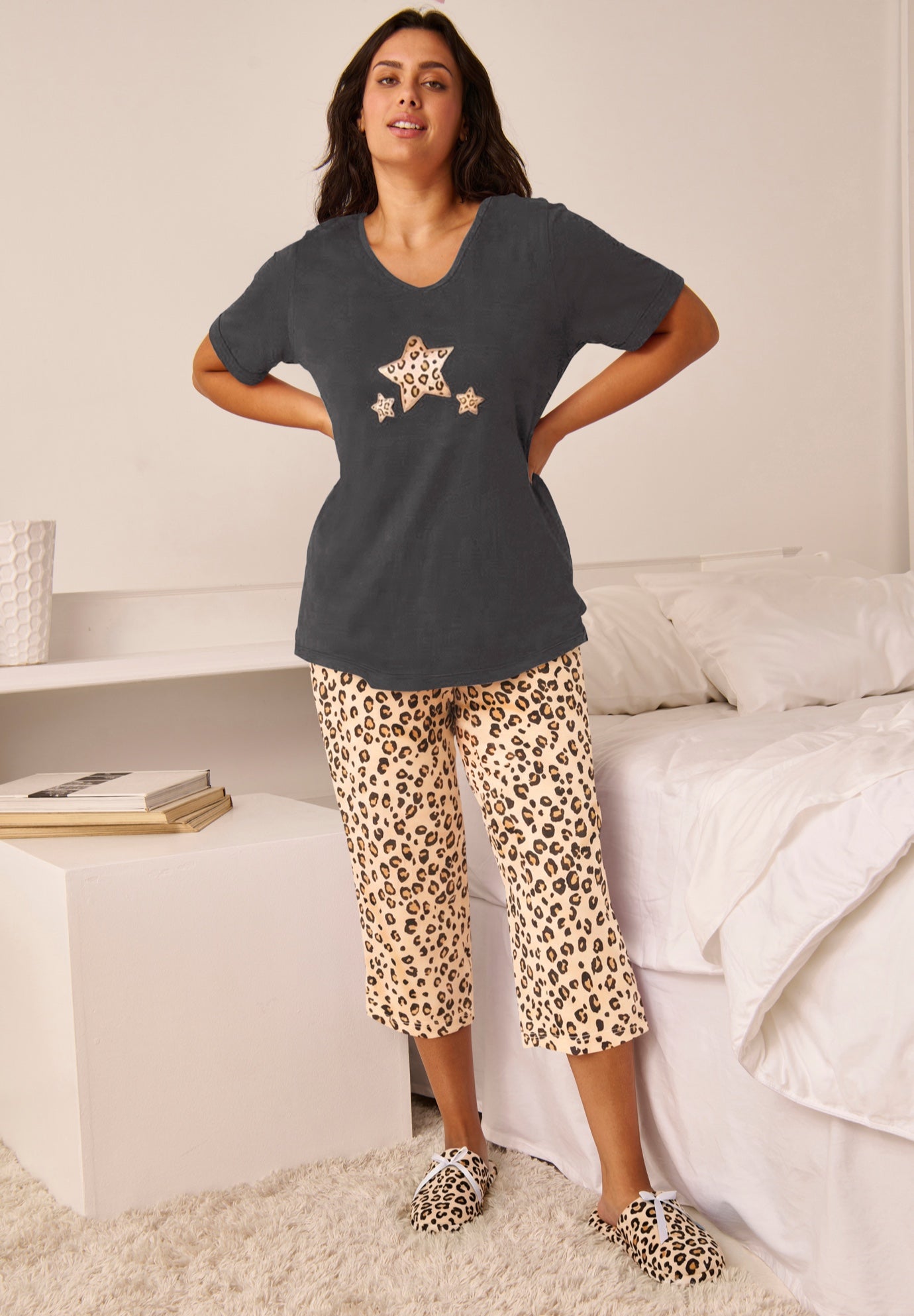 2-Piece Capri Cotton PJ Set image number 3
