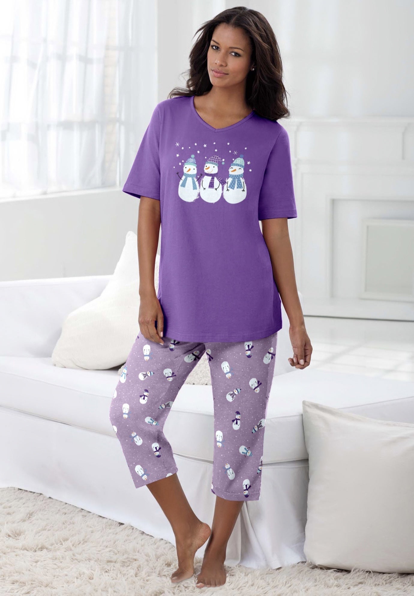 2-Piece Capri Cotton PJ Set image number 0
