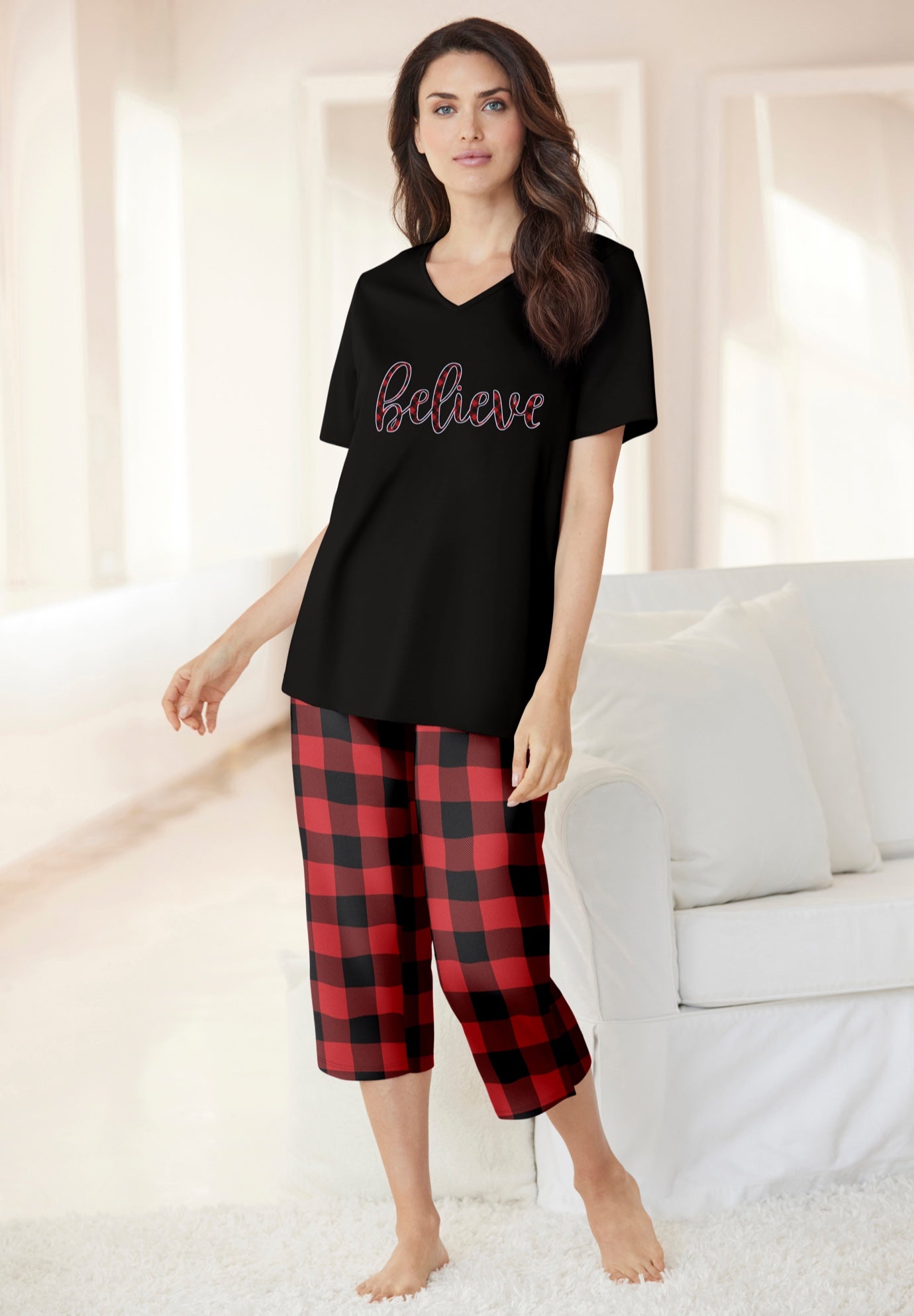2-Piece Capri Cotton PJ Set image number 0