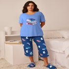 2-Piece Capri Cotton PJ Set image number null