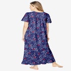 Long Floral Print Cotton Gown image number null