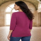 Stretch Cotton Notch Neck Tunic image number null
