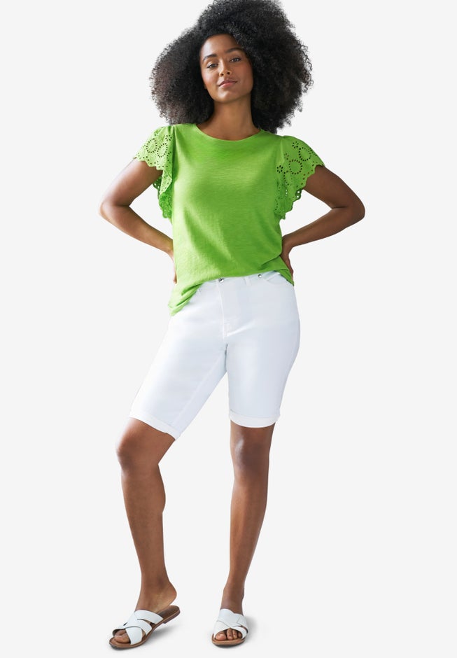 Denim Bermuda Shorts image number 2