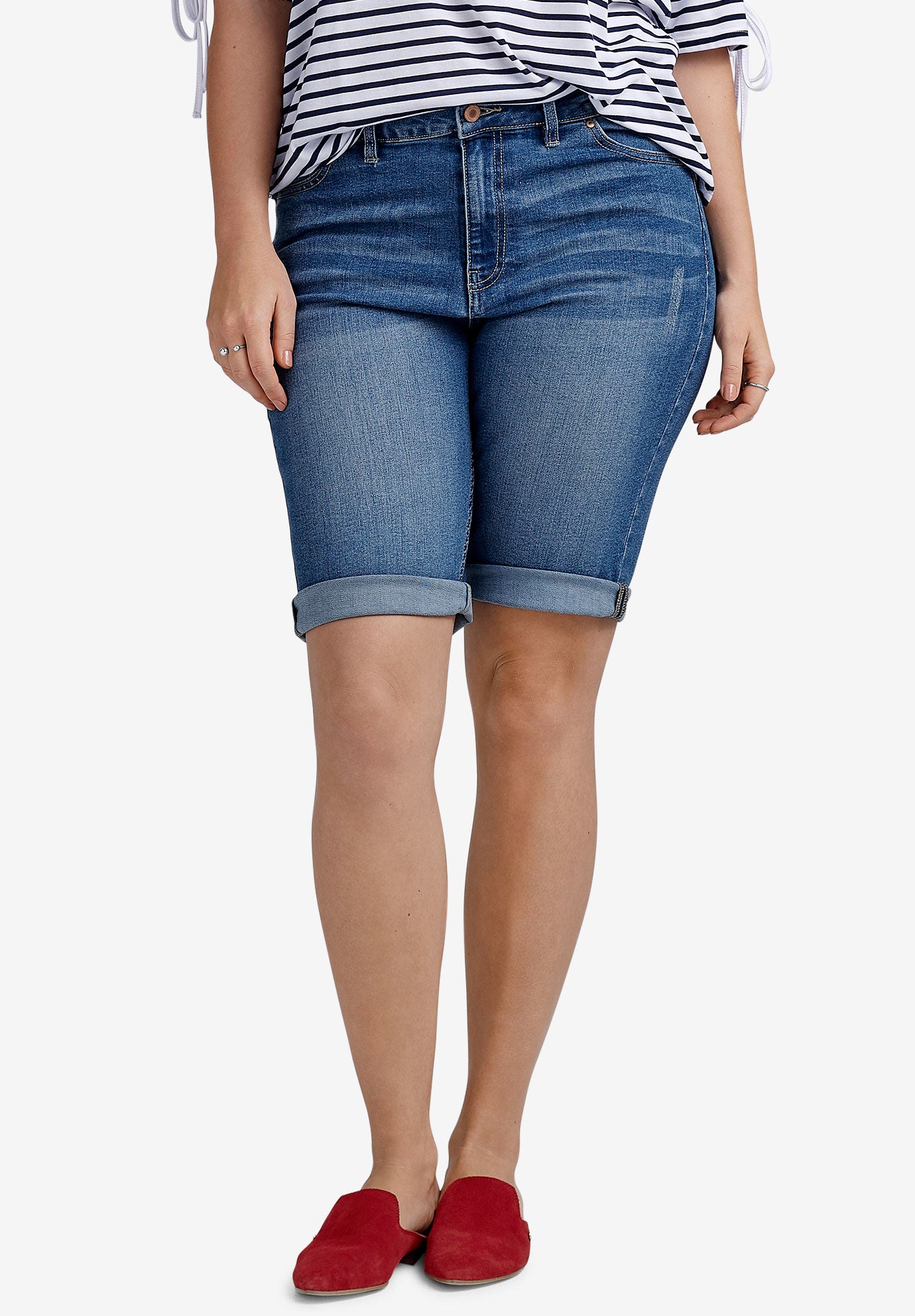 Denim Bermuda Shorts image number 0