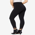Lace Trim Essential Stretch Legging image number null