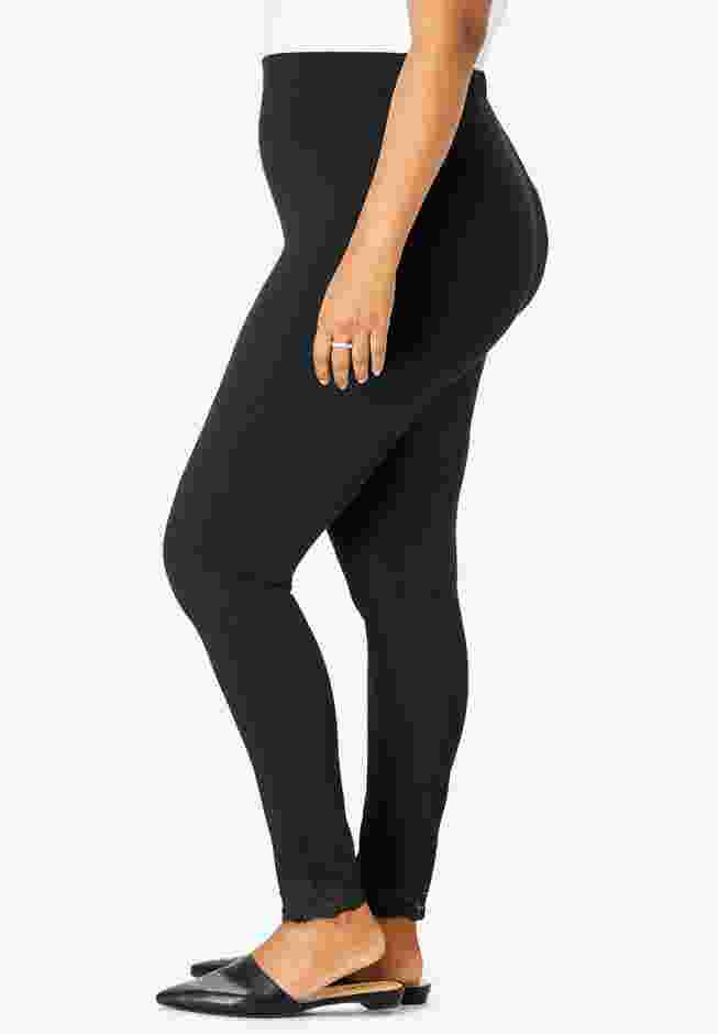 Lace Trim Essential Stretch Legging image number 2