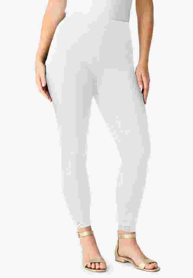 Lace Trim Essential Stretch Legging image number 0