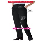 Straight Leg Fineline Pull-On Stretch Denim Jeans image number null