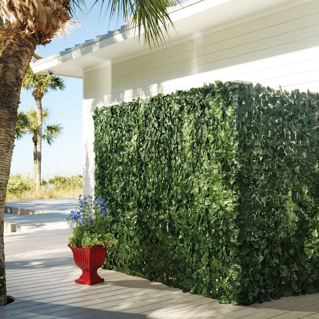 39" Faux Greenery Privacy Screen image number null