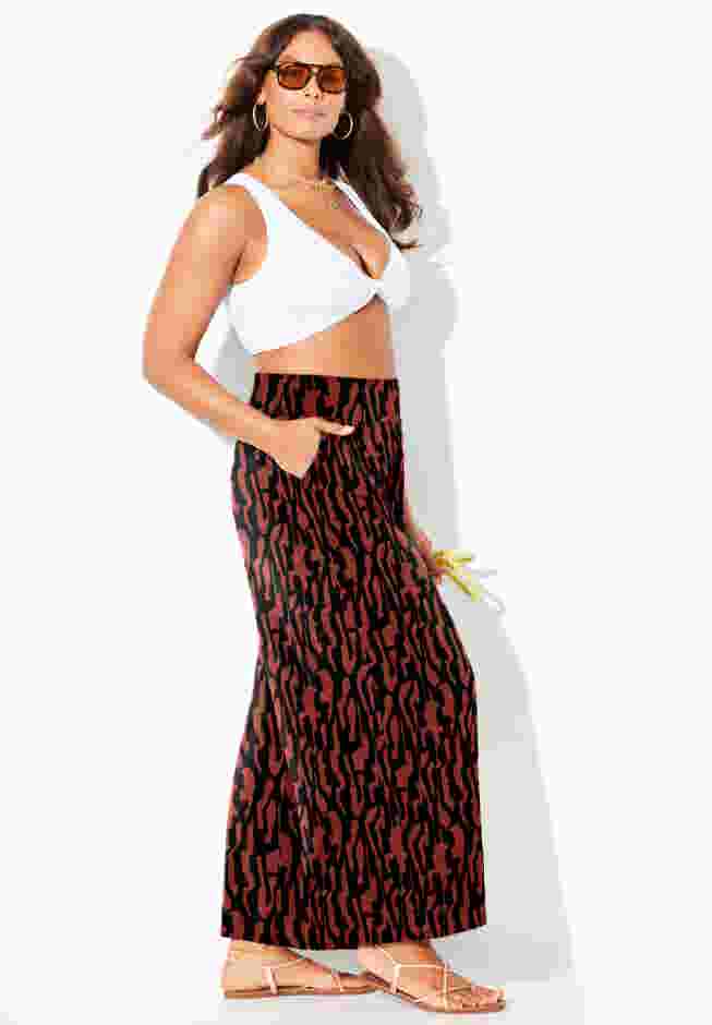 Pack & Go Wrinkle-Resistant Cover Up Wide Leg Pant image number 2
