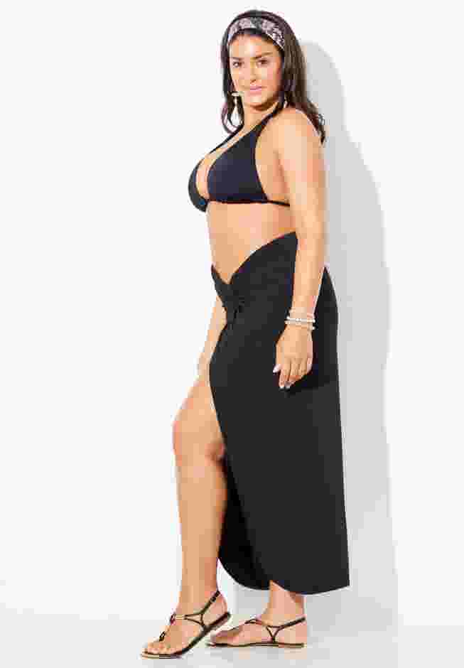 Pack & Go Wrinkle-Resistant Sarong Skirt Cover Up image number 3