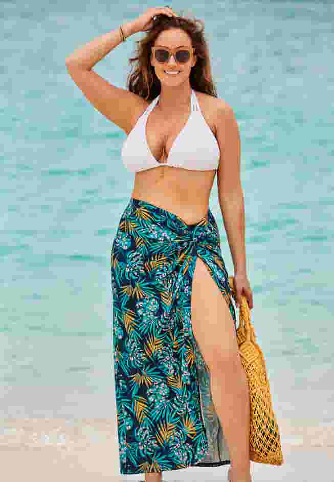 Pack & Go Wrinkle-Resistant Sarong Skirt Cover Up image number 4