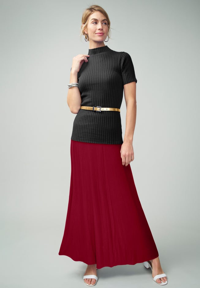 Everyday Stretch Knit Maxi Skirt image number 1