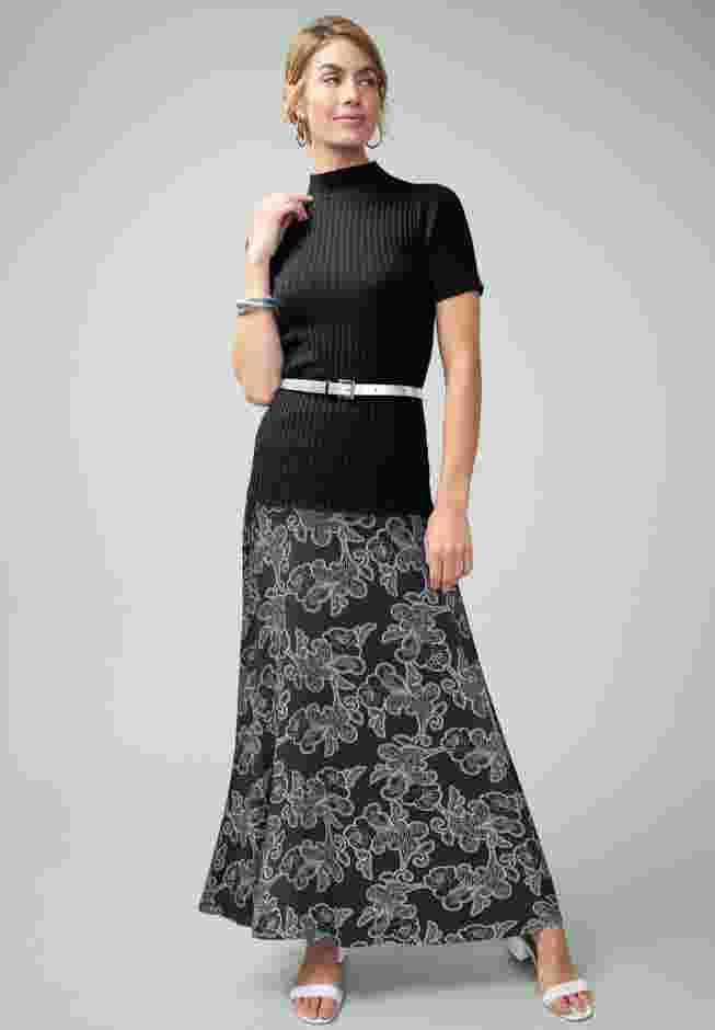 Everyday Stretch Knit Maxi Skirt image number 3
