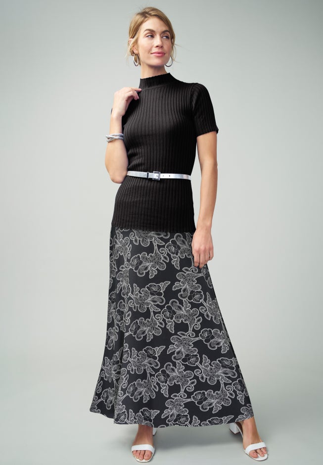 Everyday Stretch Knit Maxi Skirt image number 3