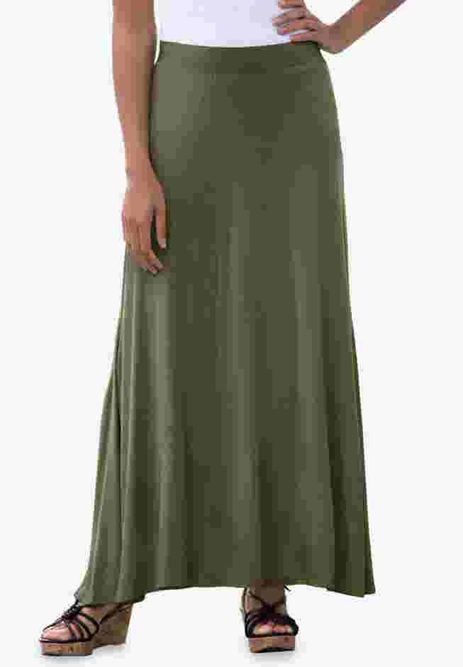 Everyday Stretch Knit Maxi Skirt image number 0