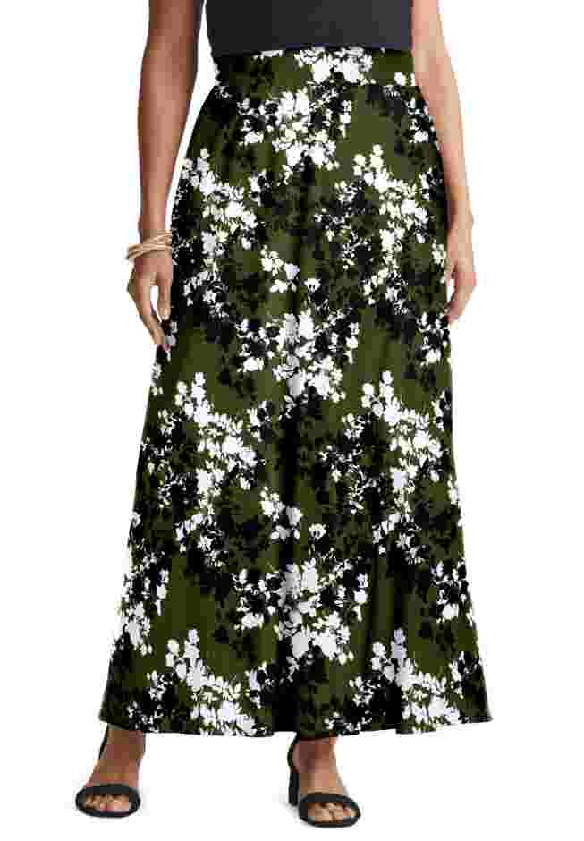 Everyday Stretch Knit Maxi Skirt image number 0
