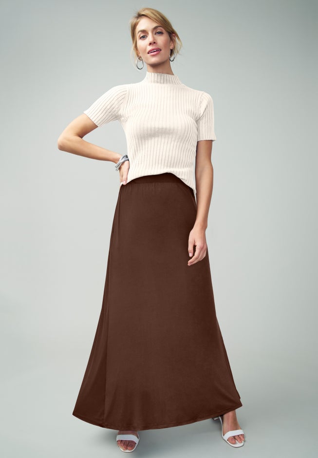 Everyday Stretch Knit Maxi Skirt image number 0