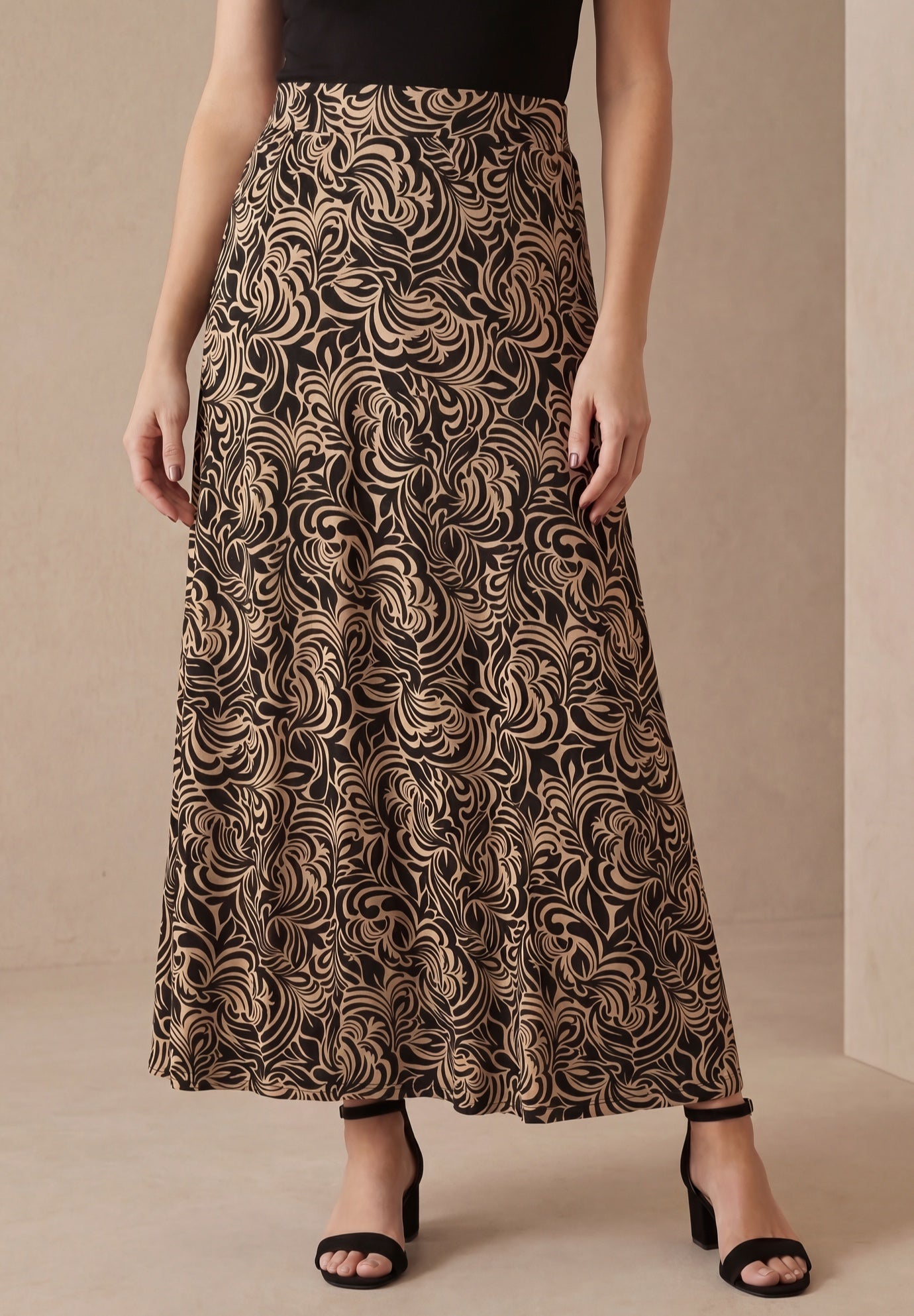 Everyday Stretch Knit Maxi Skirt image number 0