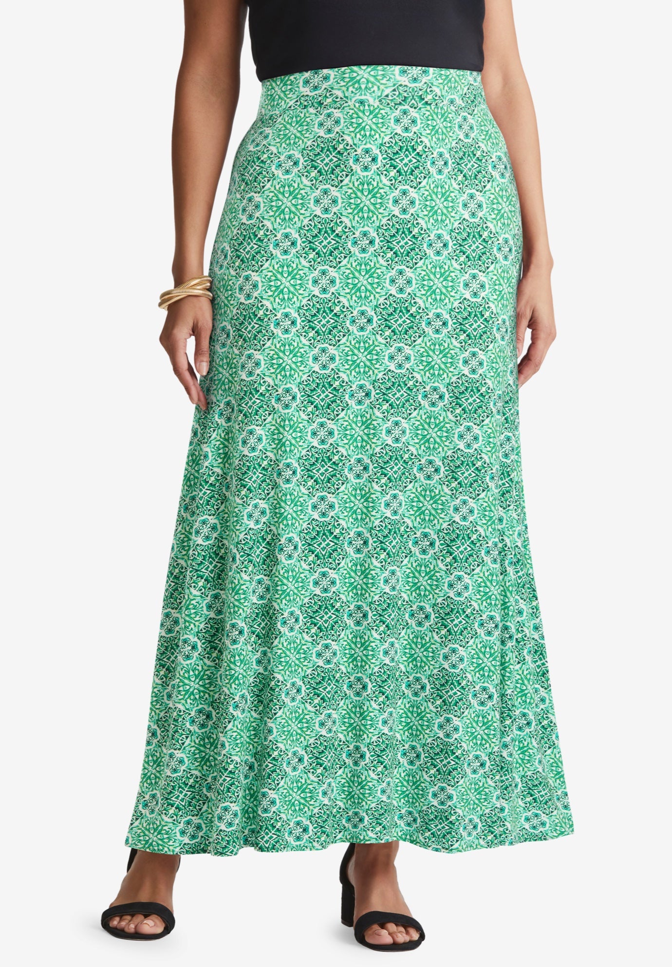 Everyday Stretch Knit Maxi Skirt image number 0