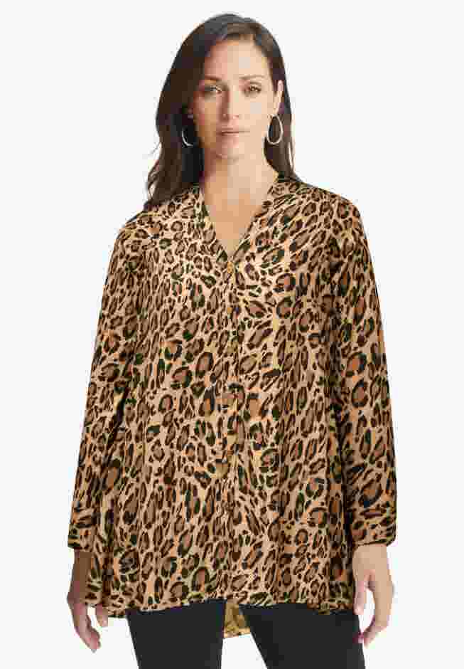 Georgette High Low Tunic image number 0