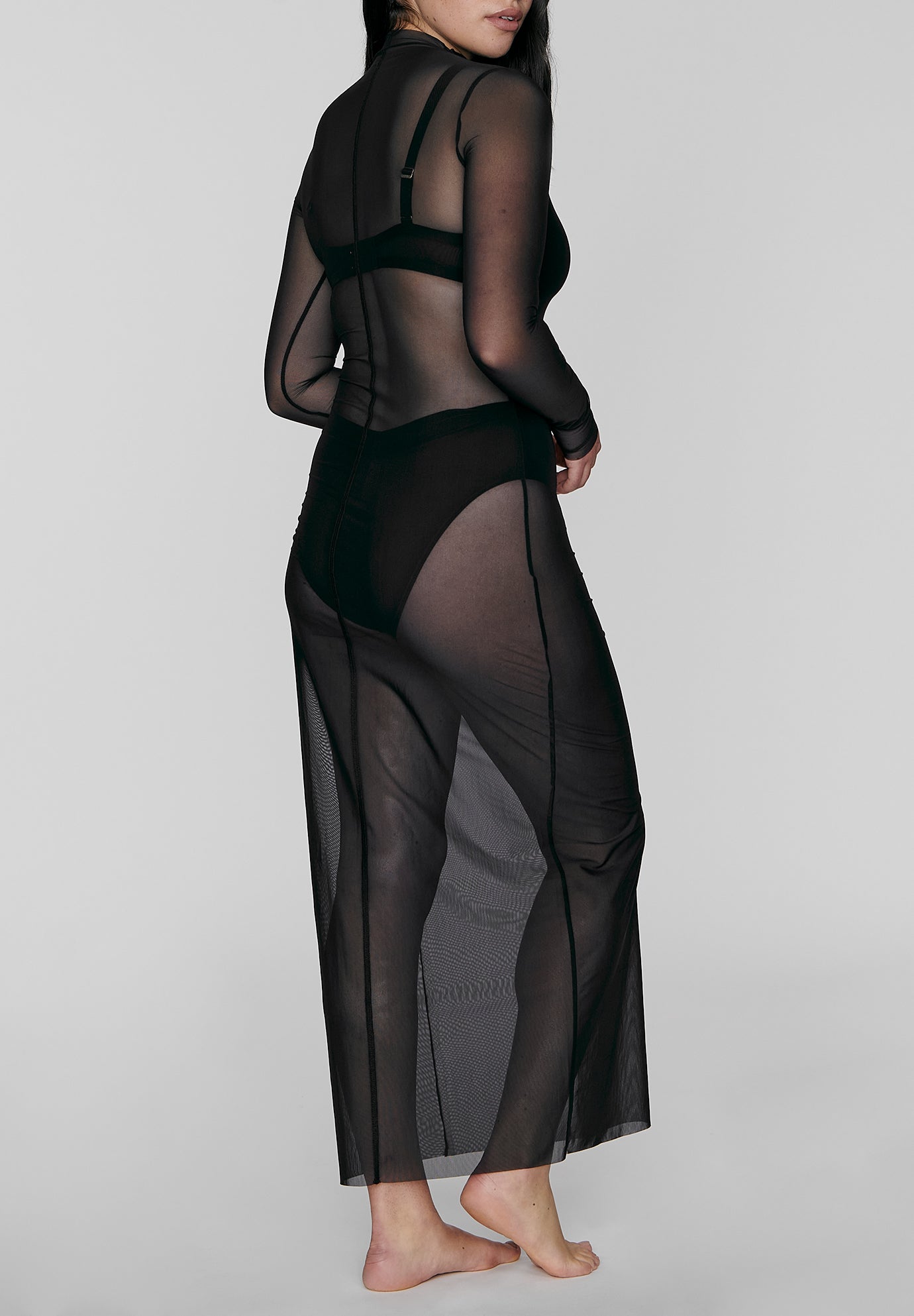 The Mockneck Dress - Mesh image number 3