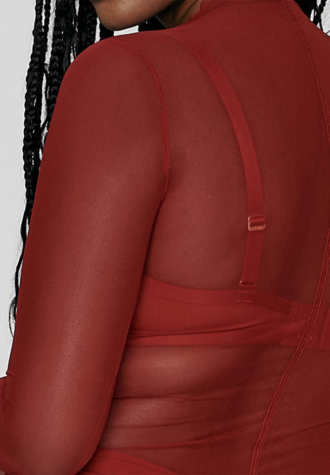 The Mockneck Dress - Mesh image number 4