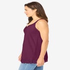 Lace-Trim V-Neck Tank image number null