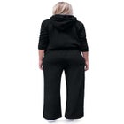 Wide Leg Fleece Sweatpant With Drawstring Waist image number null