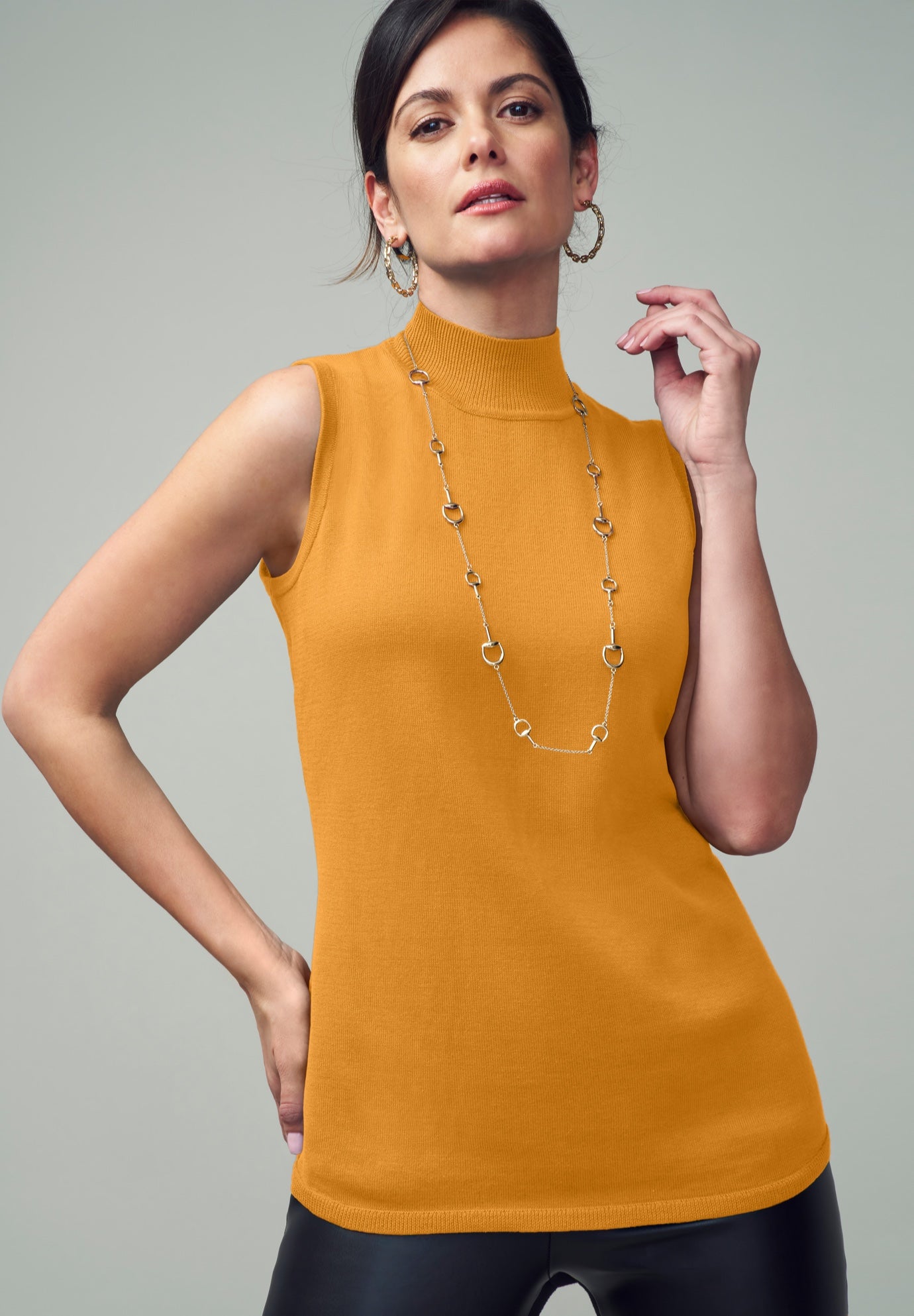 Fine Gauge Mockneck Sweater image number 5