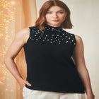 Fine Gauge Mockneck Sweater image number null