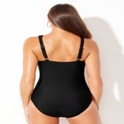 High Neck Wrap One Piece Swimsuit image number null