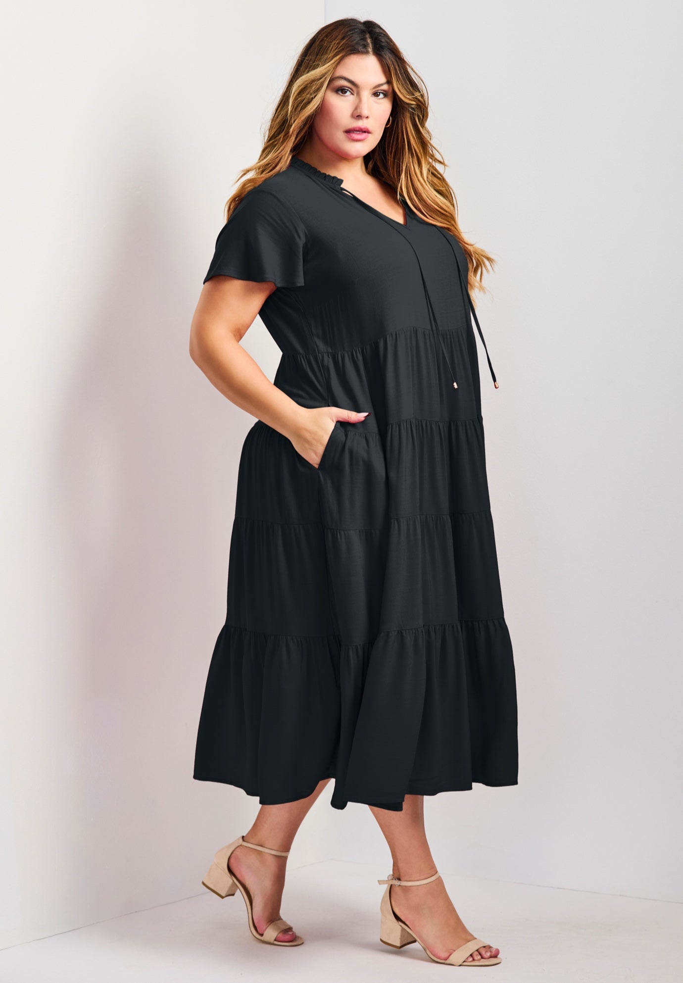 Lani Tiered Dress image number 2