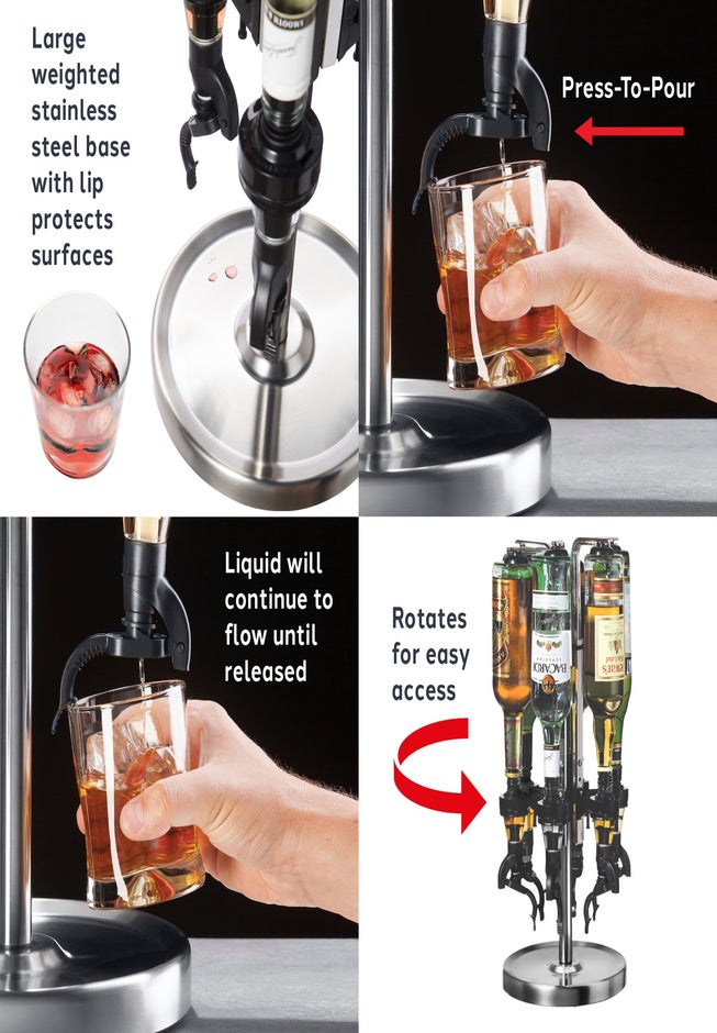6-Bottle Rotating Liquor Dispenser image number 1
