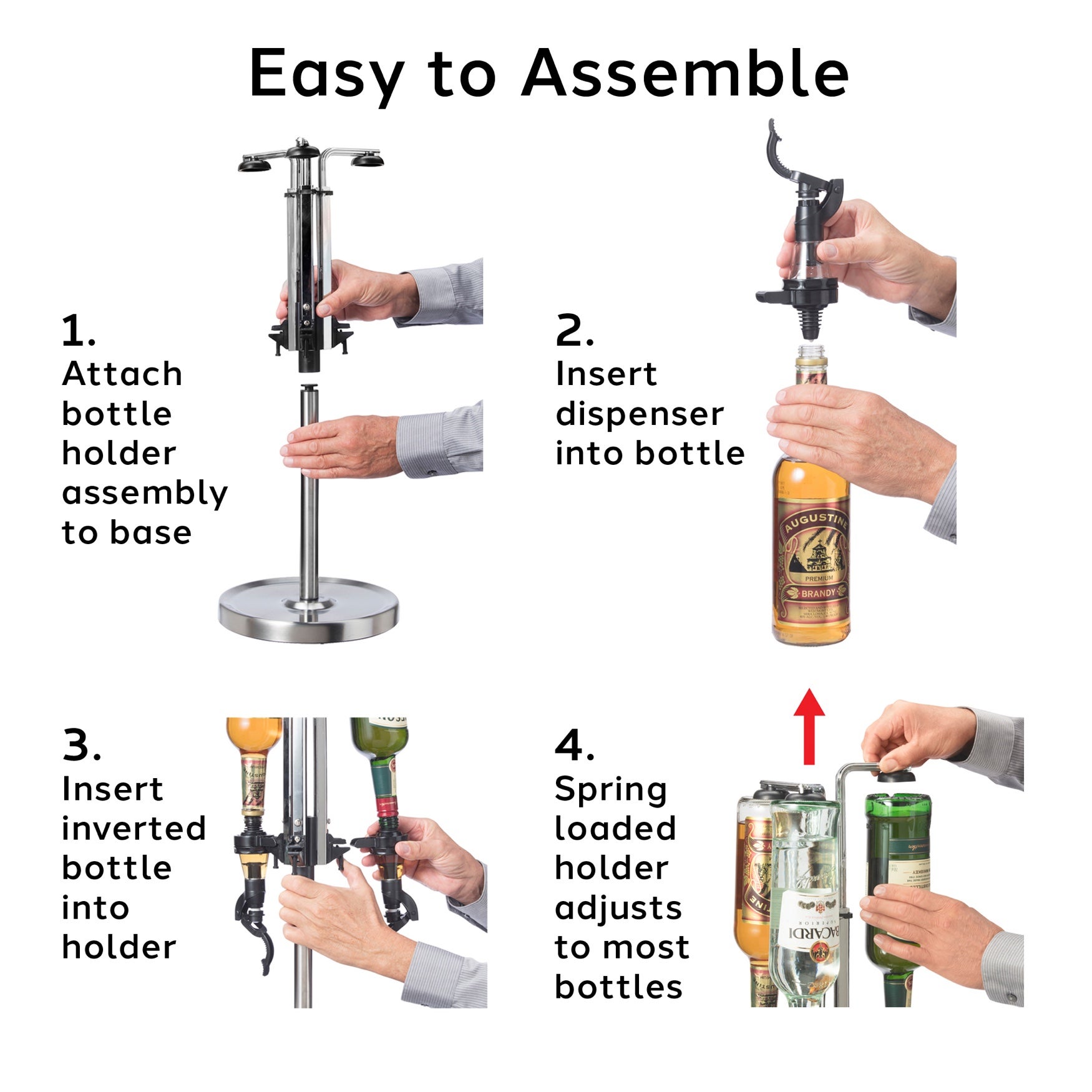 6-Bottle Rotating Liquor Dispenser image number 2