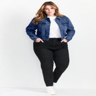 Emma Denim Cropped Jacket image number null
