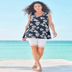 Plus Size Cotton Ultimate Swing Tank Top image number null