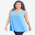 Plus Size Cotton Ultimate Swing Tank Top image number null
