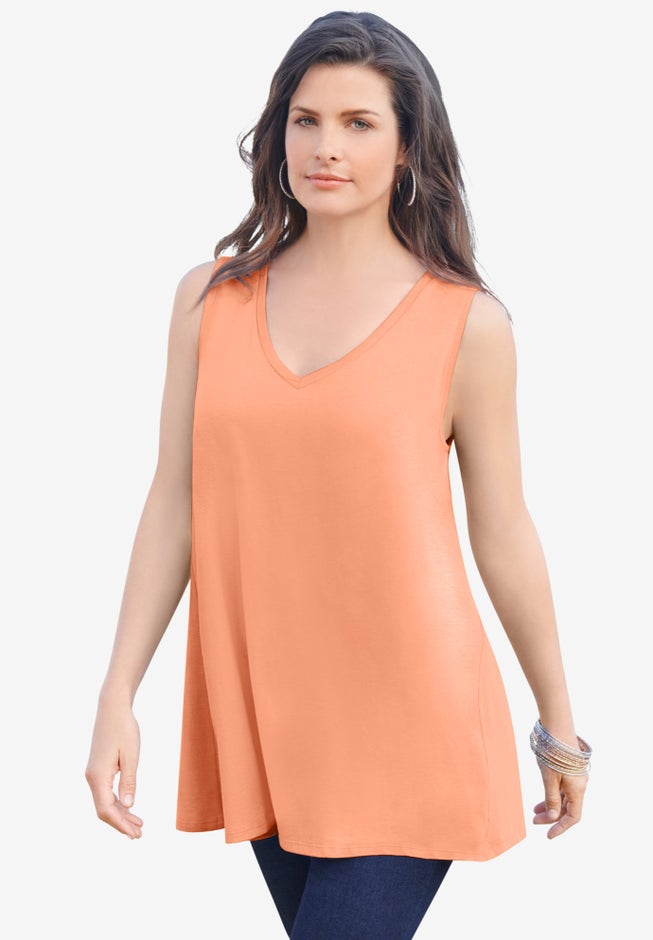 Plus Size Cotton Ultimate Swing Tank Top image number 0