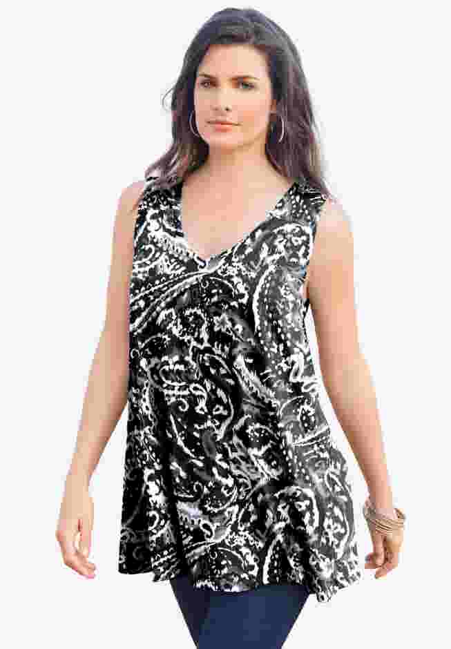 Plus Size Cotton Ultimate Swing Tank Top image number 0