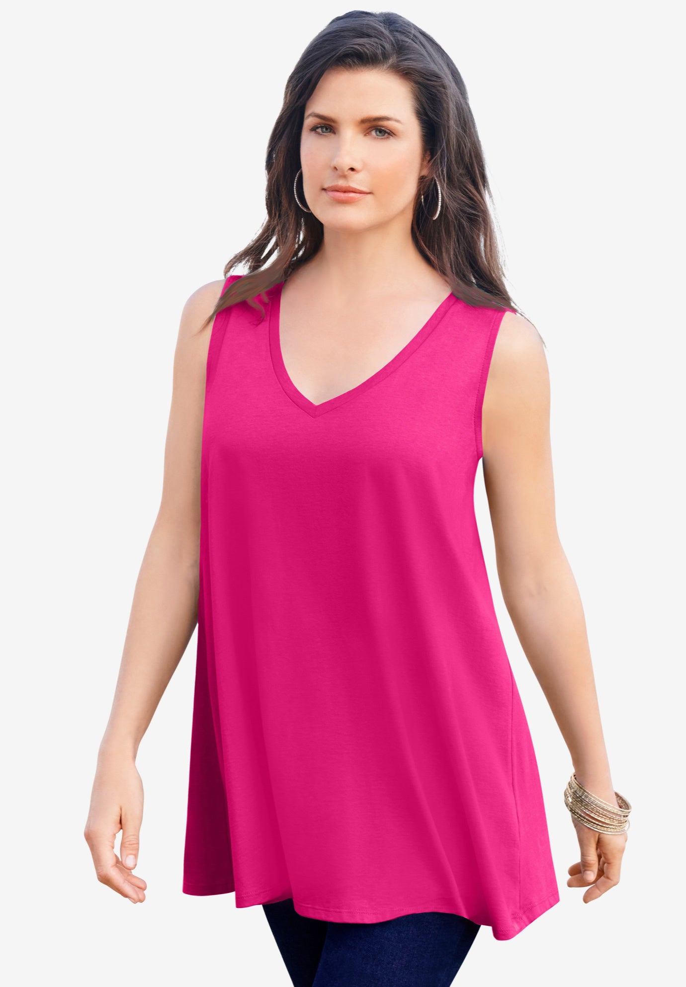 Plus Size Cotton Ultimate Swing Tank Top image number 0