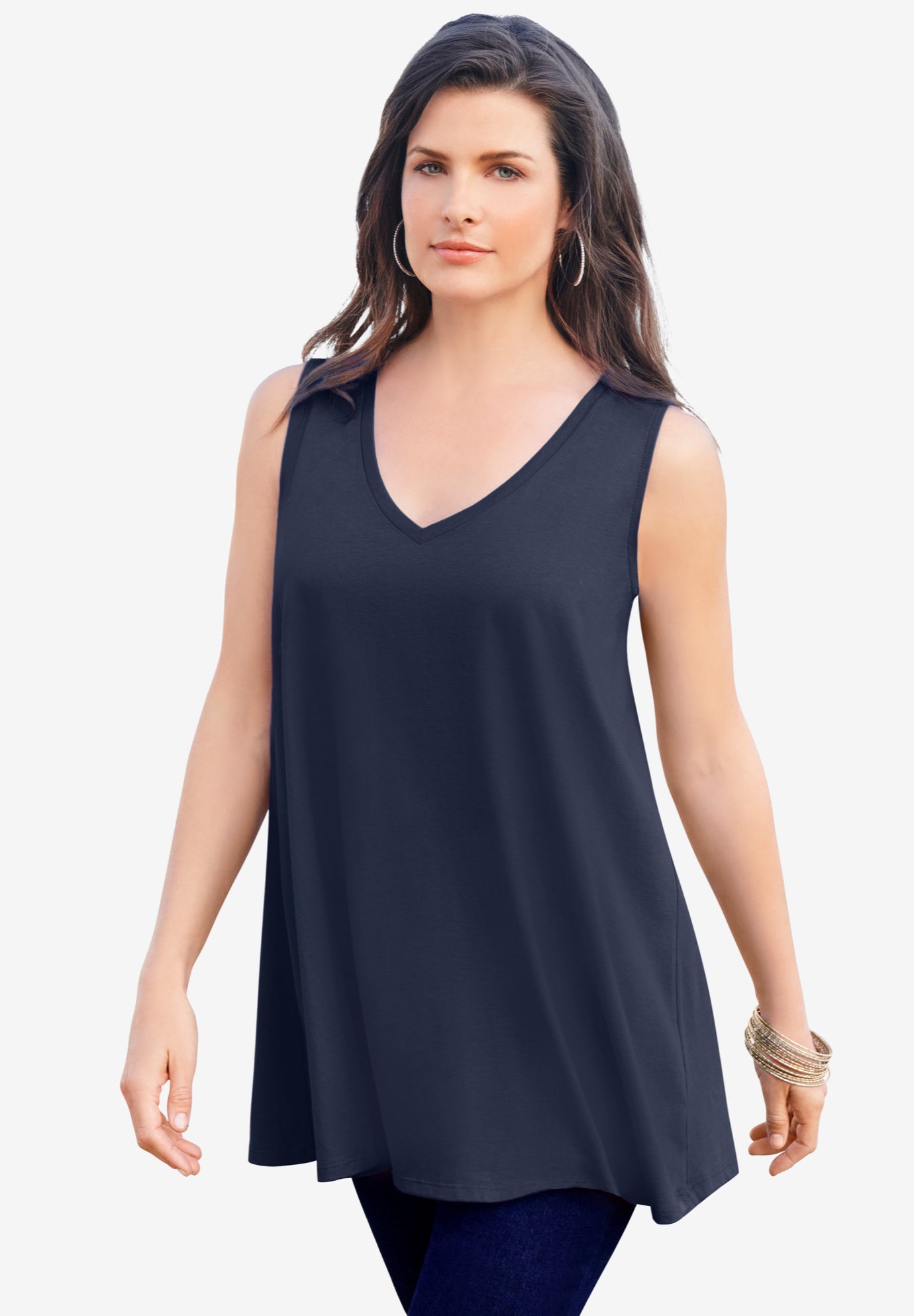 Plus Size Cotton Ultimate Swing Tank Top image number 0