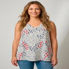 Plus Size Cotton Ultimate Swing Tank Top image number null
