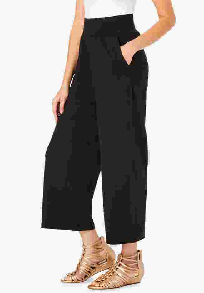 Side Pocket Essential Stretch Yoga Capri Pant image number 2