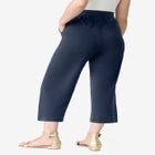 Side Pocket Essential Stretch Yoga Capri Pant image number null