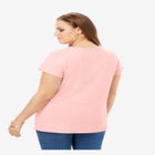 Plus Size Cotton Ultimate Flutter Sleeve Sweetheart Tee image number null