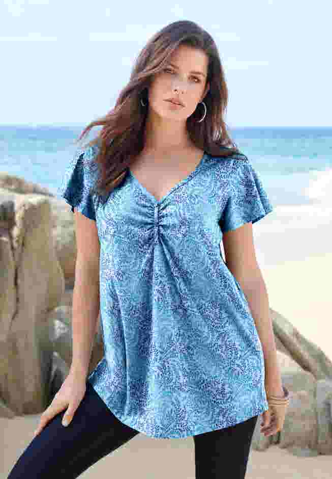 Ultimate Flutter Sleeve Sweetheart Tee image number 4
