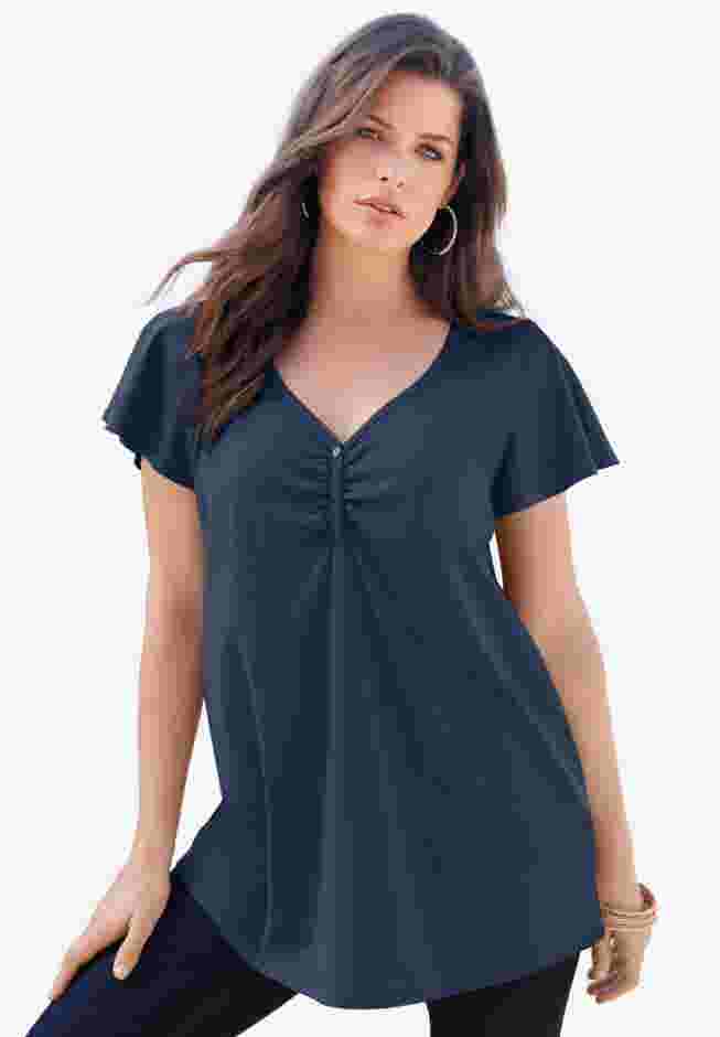 Ultimate Flutter Sleeve Sweetheart Tee image number 0