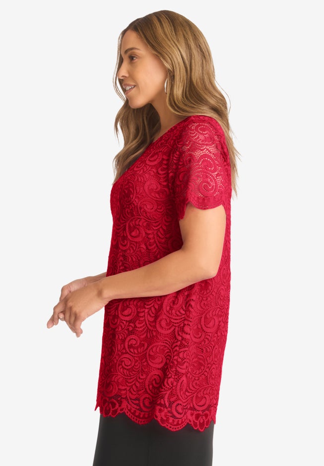 Stretch Lace Tunic image number null