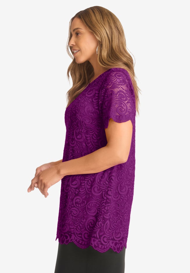 Stretch Lace Tunic image number 1
